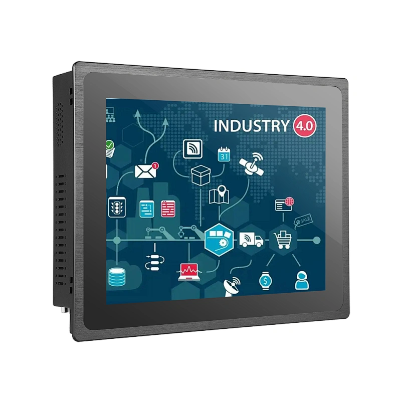 Bestview 10.4 inch aluminium alloy case Intel J1900 4GB 128GB Cheap Industrial all in one fanless pc