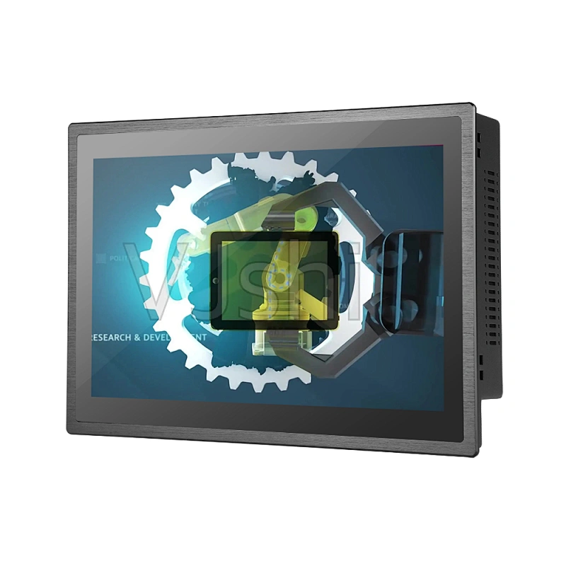 10.1 inch fanless embedded touch screen all in one pc J1900 i3 i5 i7 industrial panel pc
