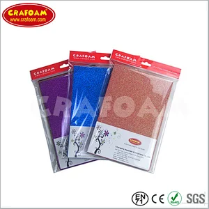 Glitter EVA Foam Sheets with OPP Bag with Header Packing