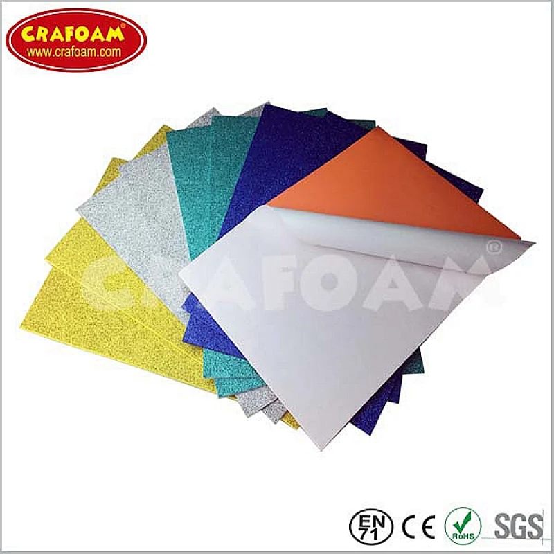Glitter EVA Foam Sheets with Adhesive