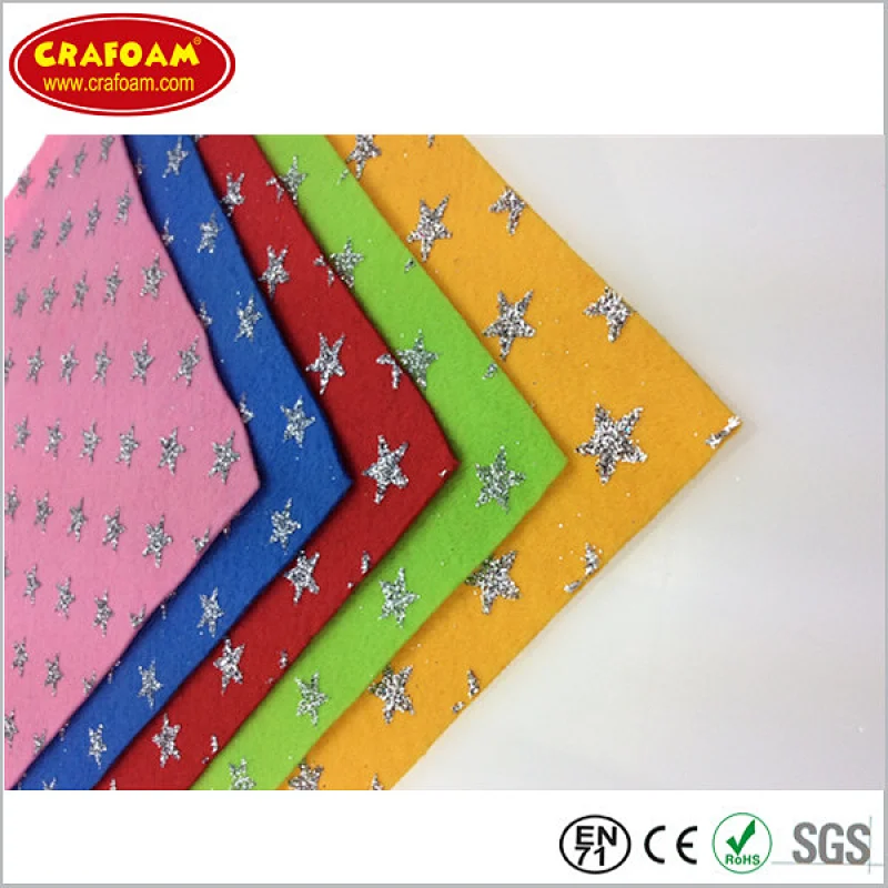 Glitter Printed Felt