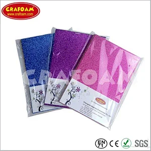 Glitter EVA Foam Sheets with OPP Bag Packing