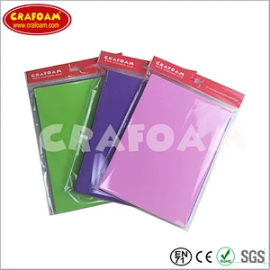 Color EVA Foam Sheets,OPP Bag with Header Packing