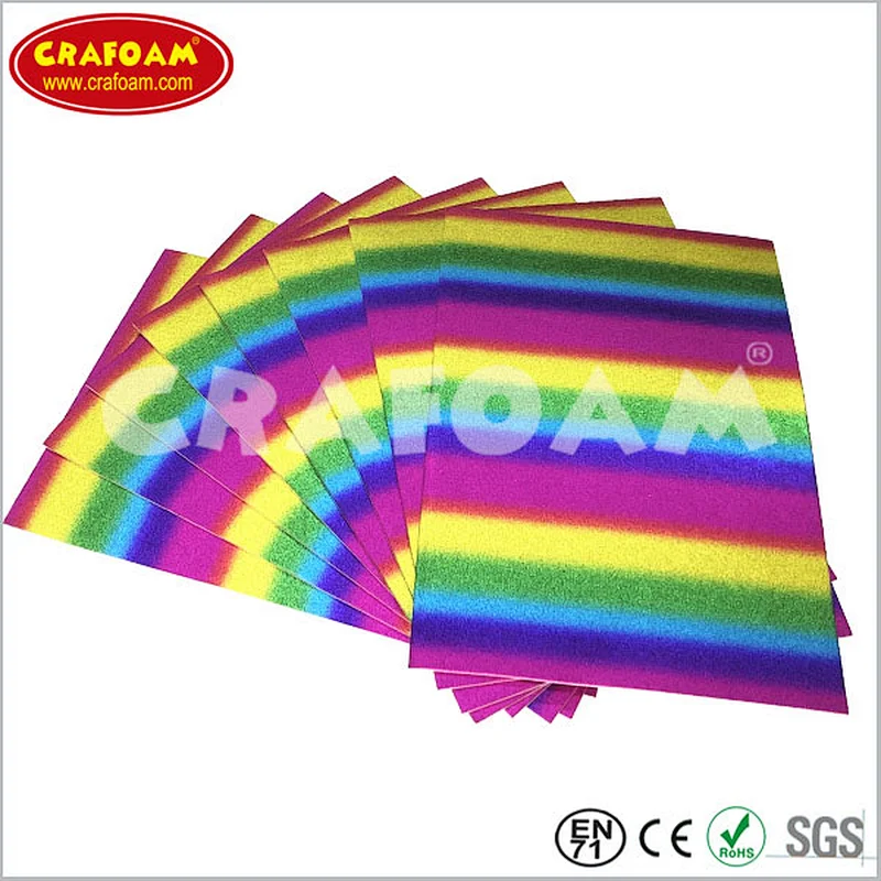 Rainbow Metallic EVA Foam Sheets