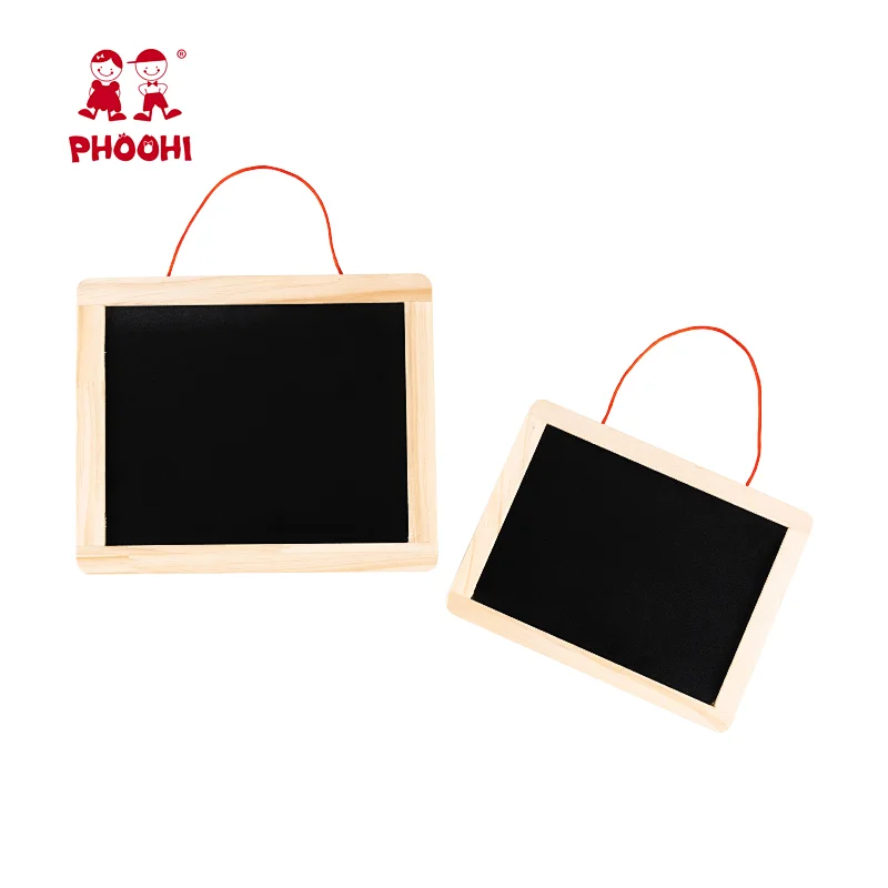 Hot Educational Double Side White Black Children Wooden Magnetic Drawing Board For Kids