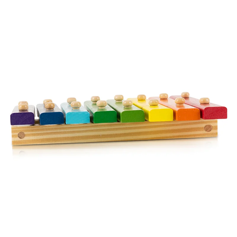 Kids 8 tones musical instrument toy wooden baby xylophone for children 18M+