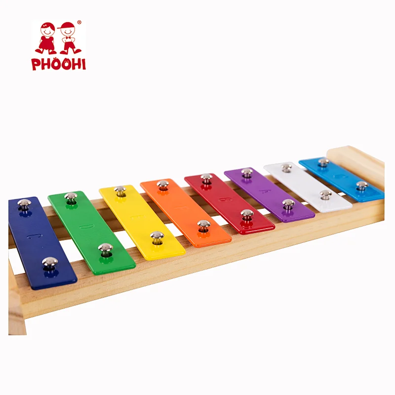 8 tones musical instrument toy kids wooden children xylophone for baby 18M+