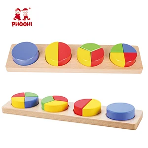 Children geometrical shape sorting puzzle wooden montessori educational toy for toddler 1+