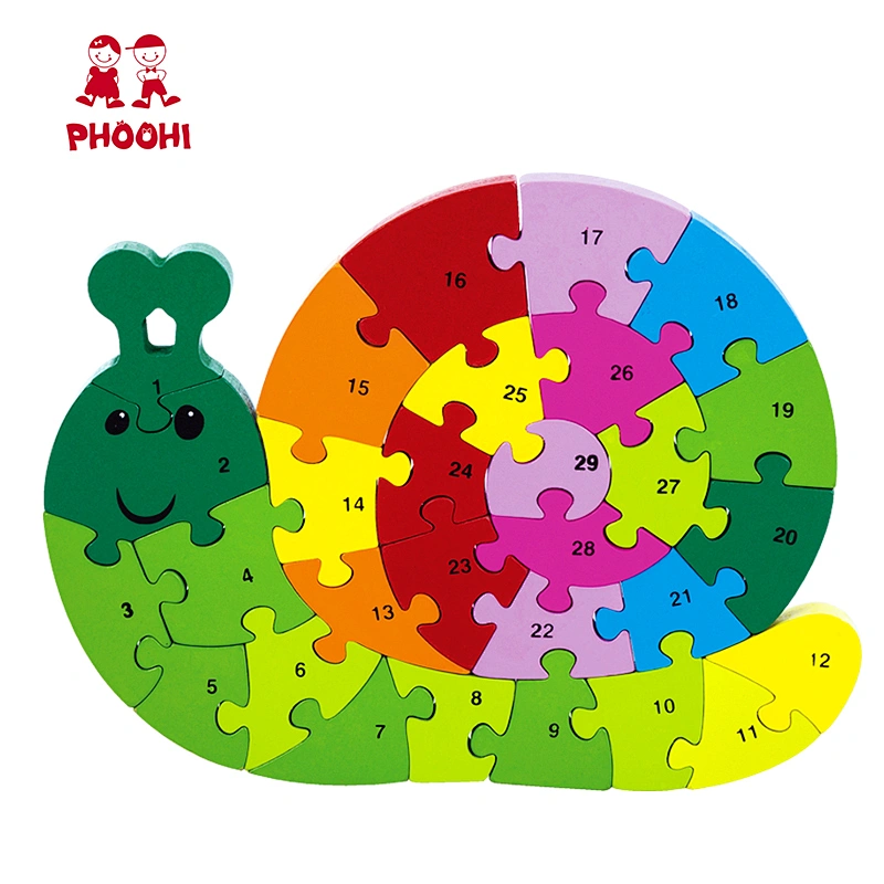 3D cartoon snail puzzle