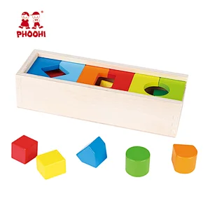 Plug children educational geometrical block kids baby wooden shape sorter toy