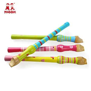 Enlighten baby musical instrument wooden children flute toy for kids 3+