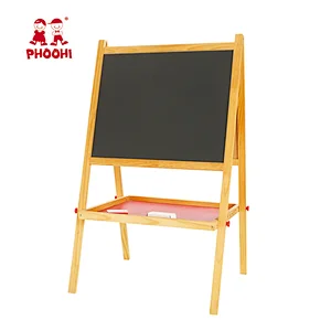 Double side painting blackboard toy kids drawing wooden magnetic children easel