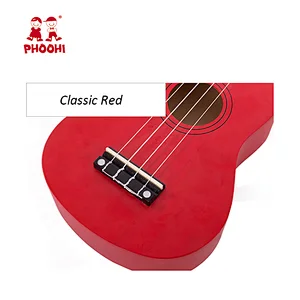 High quality musical instrument toy 21 inch wooden kids ukulele for children 3+