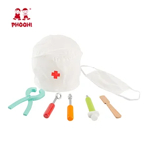 Amazon Hot Selling Pretend Role Play Doctor Kit Wooden Kids Dentist Toy For Children