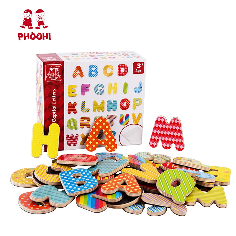 35 pcs baby educational kids abc capital magnetic alphabet letter for children 3+