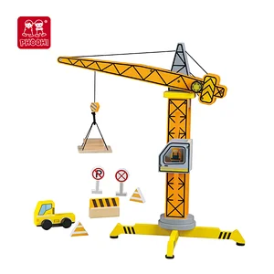 wooden role play Crane Play set construction toy for kids