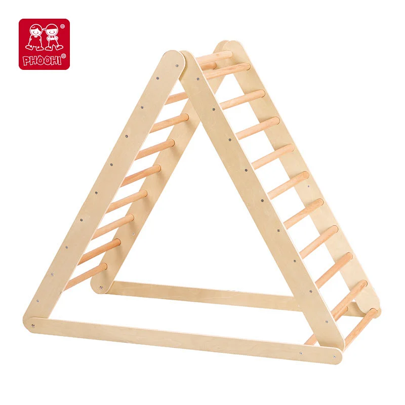 Climbing triangle indoor climb latter wooden toys for kids cube play  Large Climbing Triangle