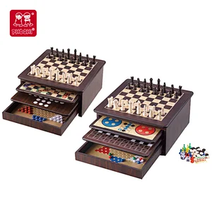 2021 new  8 in 1 chess gameclassic educational learning chess board game toy wooden chess