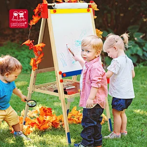 black board easels for kids wooden paint easel stand wooden art easel for kids  with magnetic white board