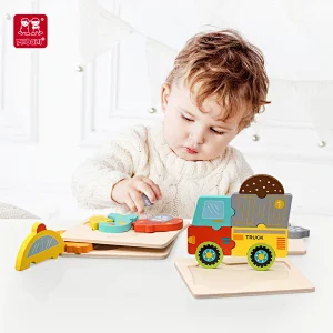 Wooden Vehicles Puzzle Set