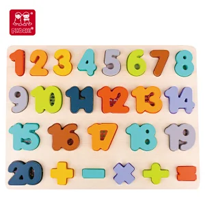 Wooden Numbers Puzzle.