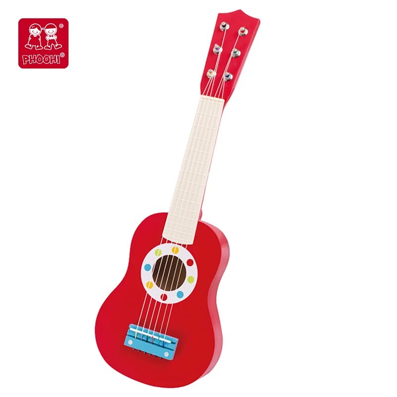 kids red guitar