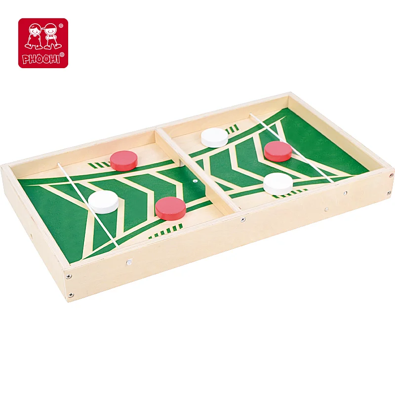 wooden fast sling puck game
