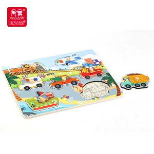 kids cartoon car puzzle board
