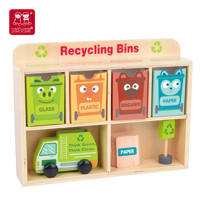 garbage sorting playset