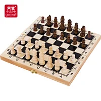 wooden chess with board