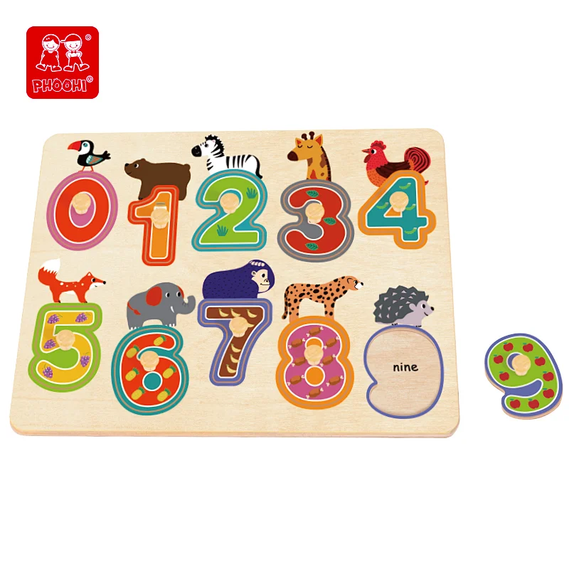 wooden number peg puzzle