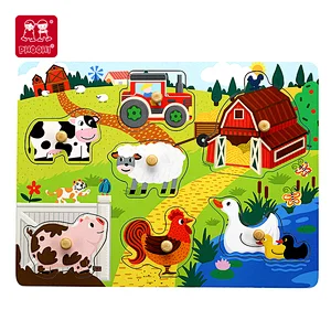 wholesale farm animal peg puzzle