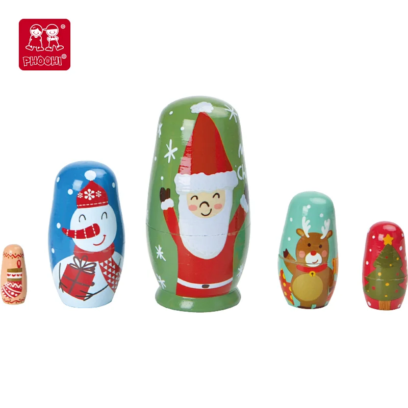 nesting Christmas dolls