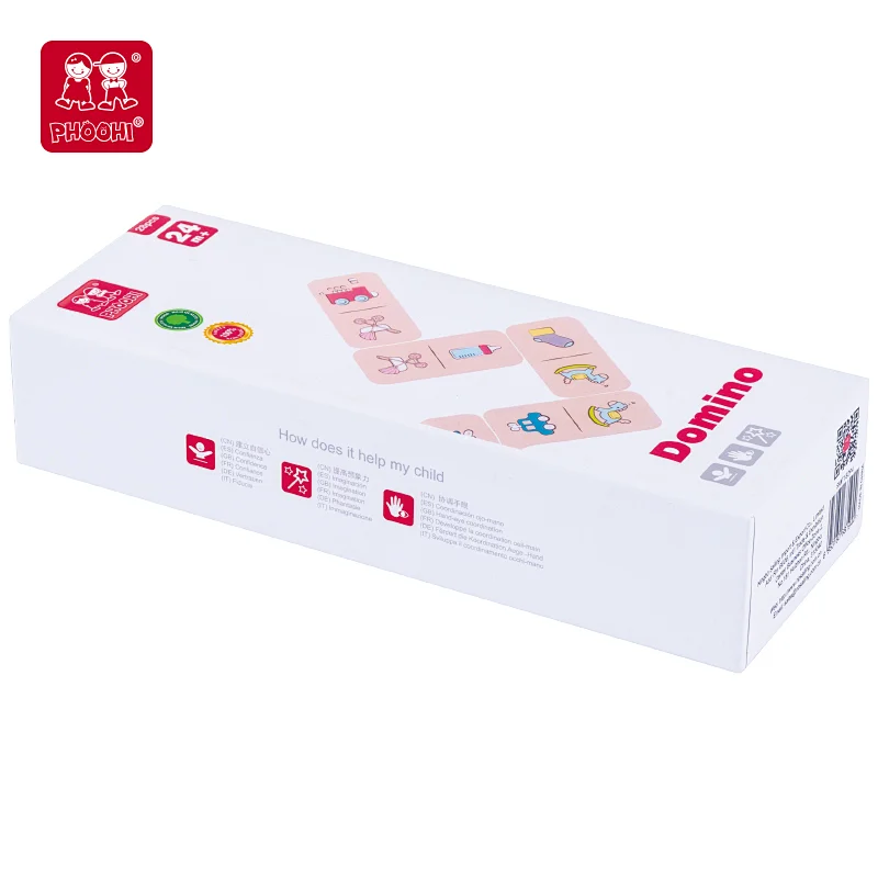 colorful wooden domino