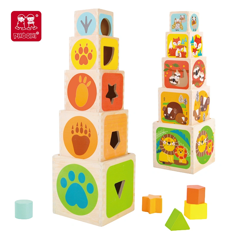 wooden stacking blocks