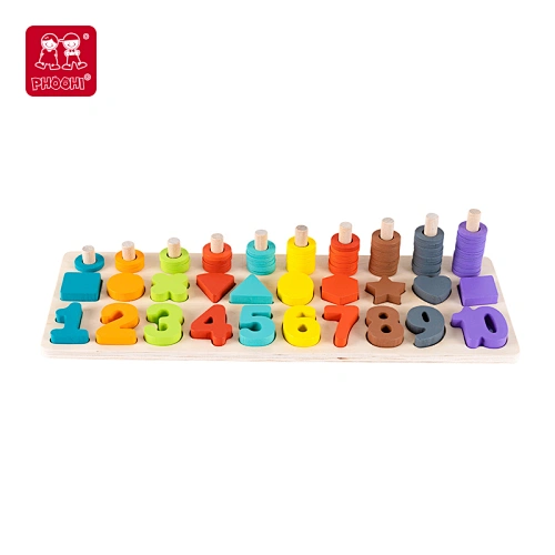 colorful number matching board