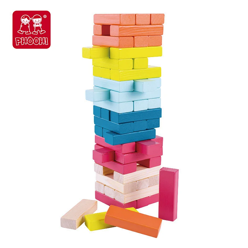 colorful tumbling tower