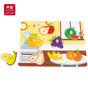 fruit wooden peg puzzle