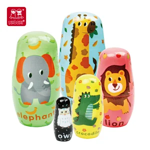 grassland animal nesting dolls