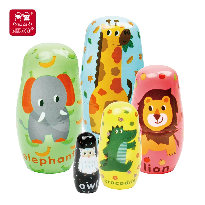 grassland animal nesting dolls