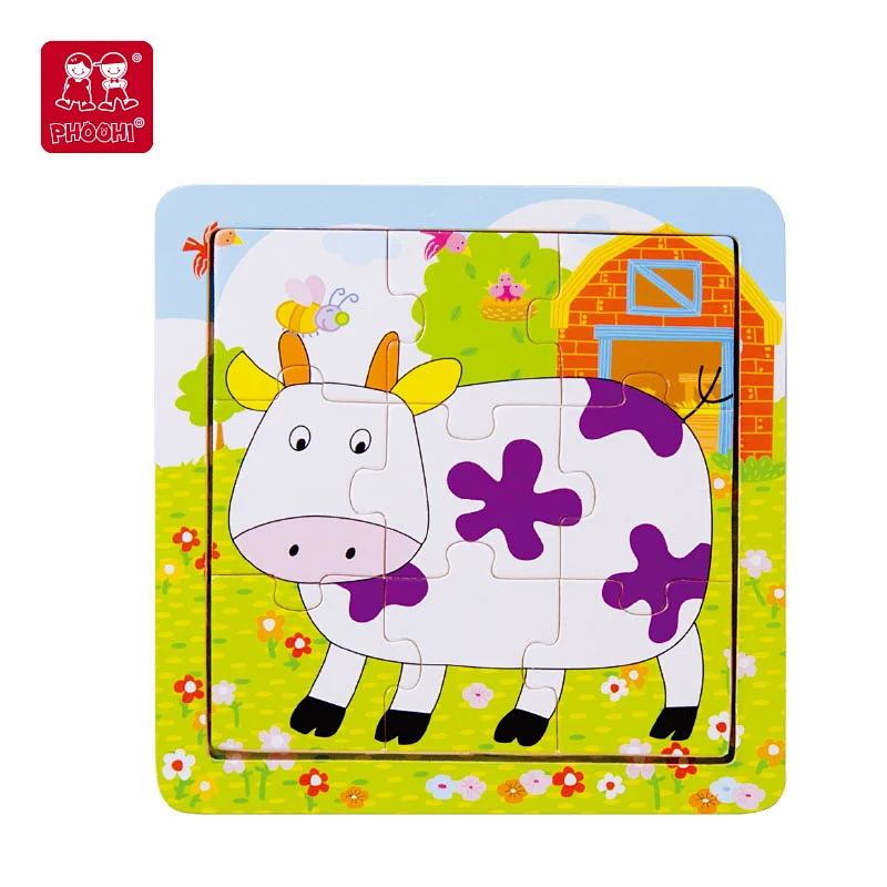 cartoon cow puzzle