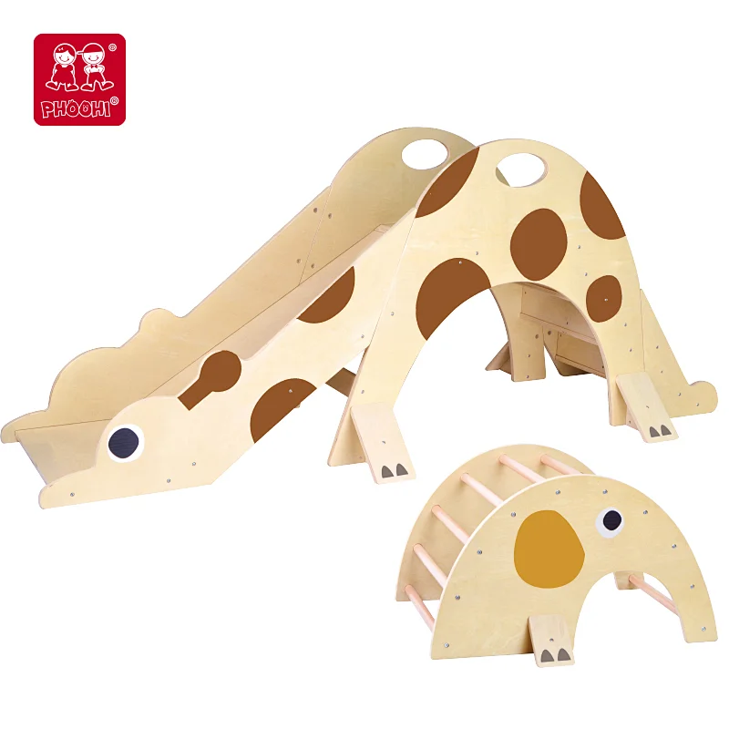 Elephant Climber and Giraffe Slide Set