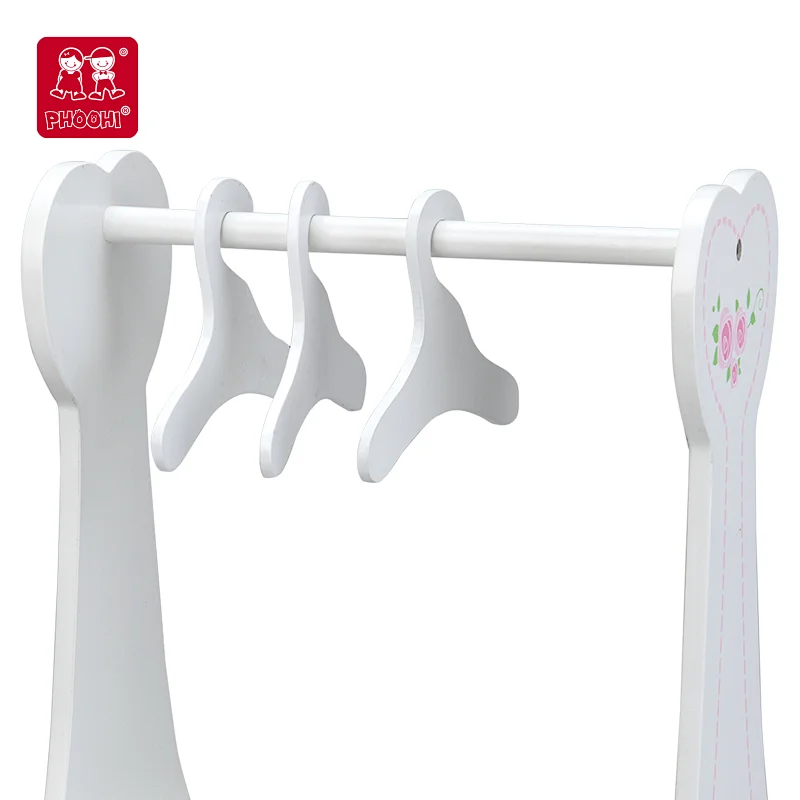 Doll Cloth Rack with 3 Hangers