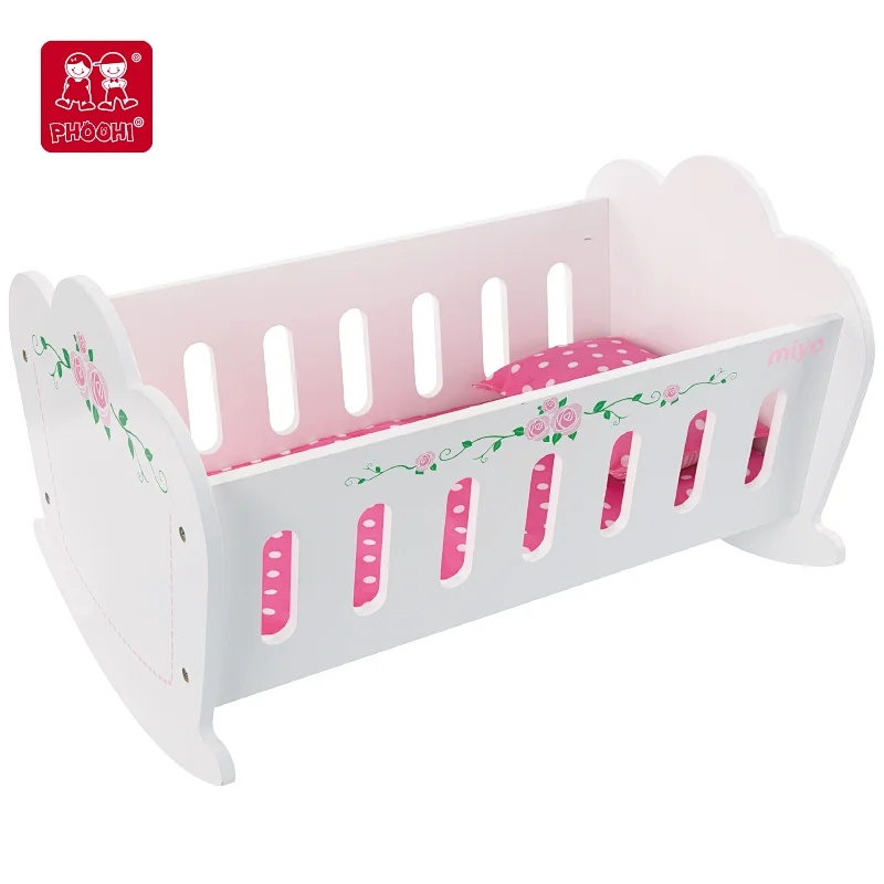 Doll Cradle with Bedding