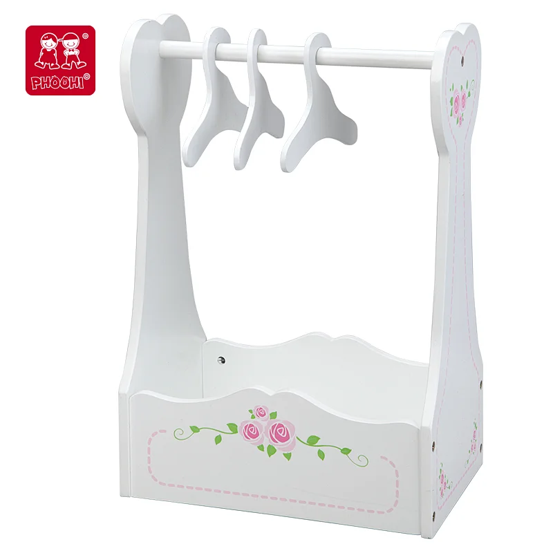 Doll Cloth Rack with 3 Hangers