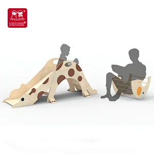Elephant Climber and Giraffe Slide Set