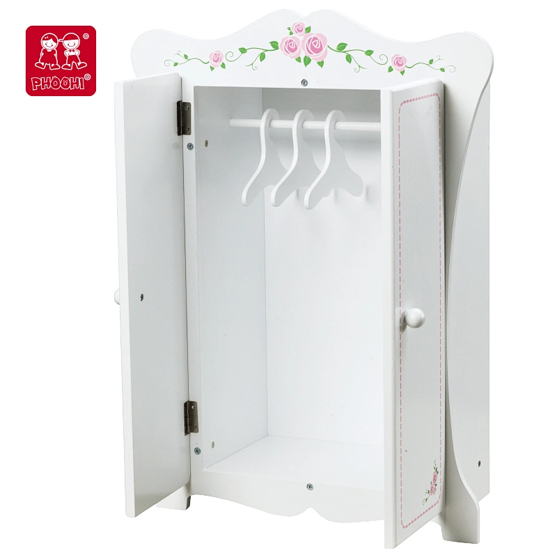 Doll Wardrobe with 3 Hangers