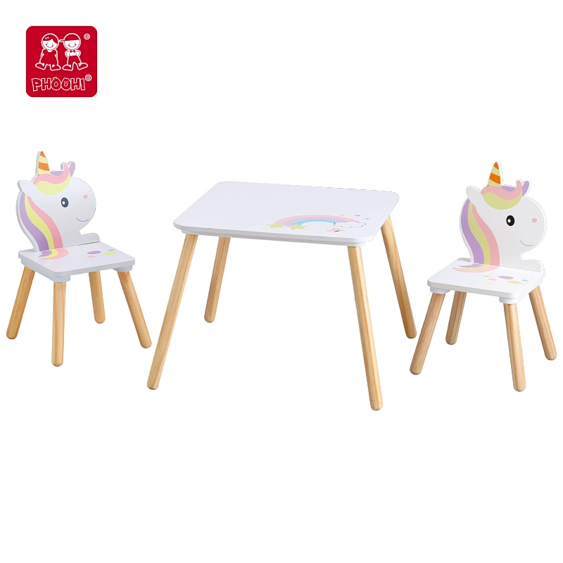 Unicorn Table and 2 Chairs