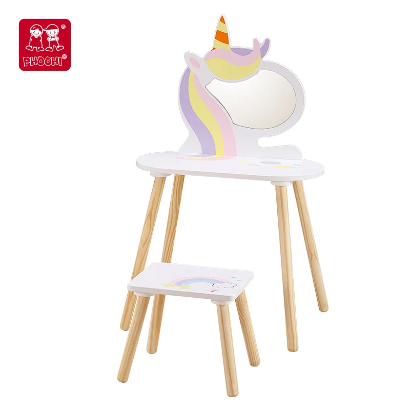 Unicorn Vanity Table and Chair