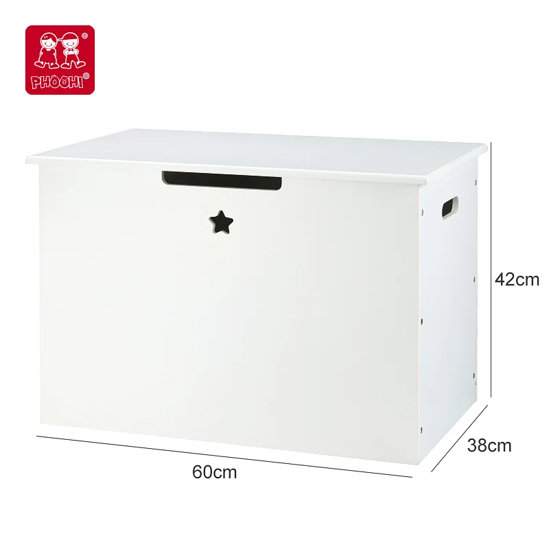 Wooden storage box for kids